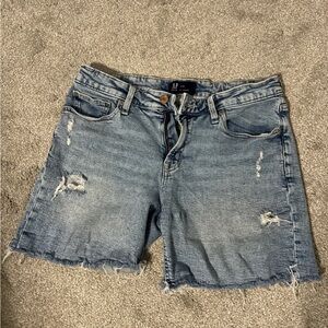 GAP Light Blue Distressed Denim Cutoff Shorts